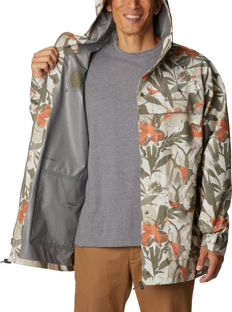 Ibex II Shell - Mens - Ancient Fossil Floriculture Print 5