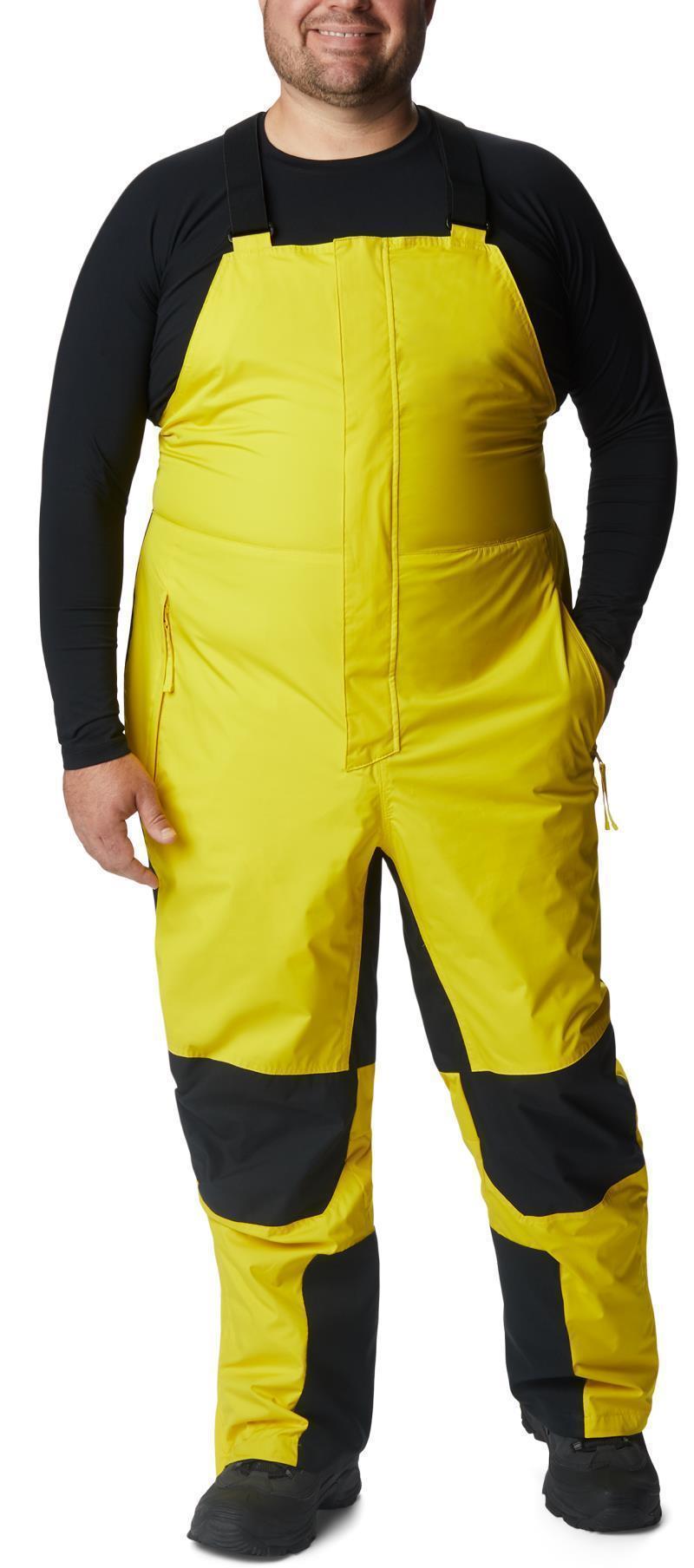 Iceventure Bibs, Reg - Big - Mens - Laser Lemon / Black 1