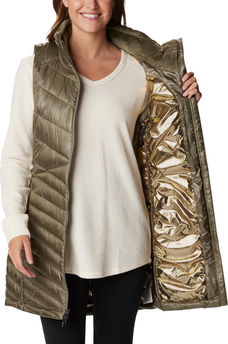 Joy Peak Long Vest - Womens - Stone Green 5