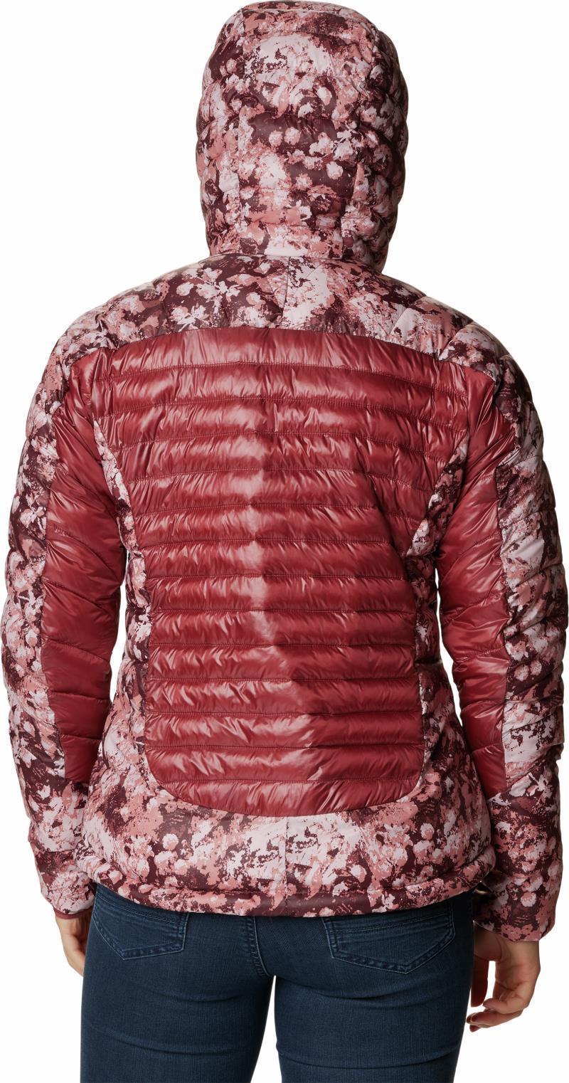 Labyrinth Loop Hooded Jacket - Womens - Beetroot / Beetroot Iceblooms Print 2