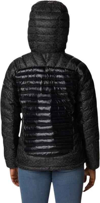 Labyrinth Loop Hooded Jacket - Womens - Black / Black Terrain Print 2