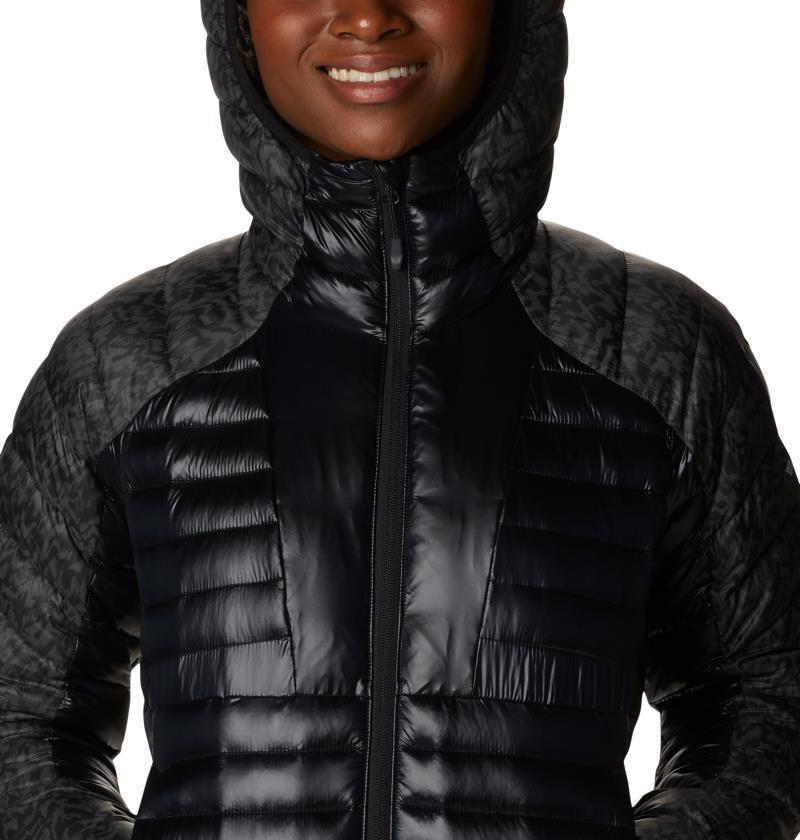 Labyrinth Loop Hooded Jacket - Womens - Black / Black Terrain Print 6