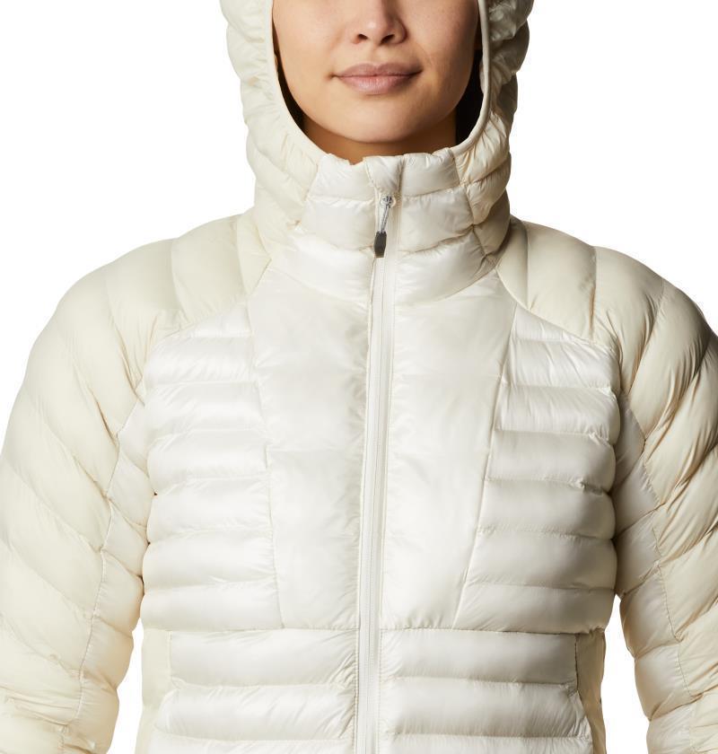 Labyrinth Loop Hooded Jacket - Womens - Chalk 6