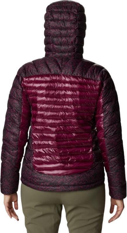 Labyrinth Loop Hooded Jacket - Womens - Marionberry / Marionberry Terrain Print 2