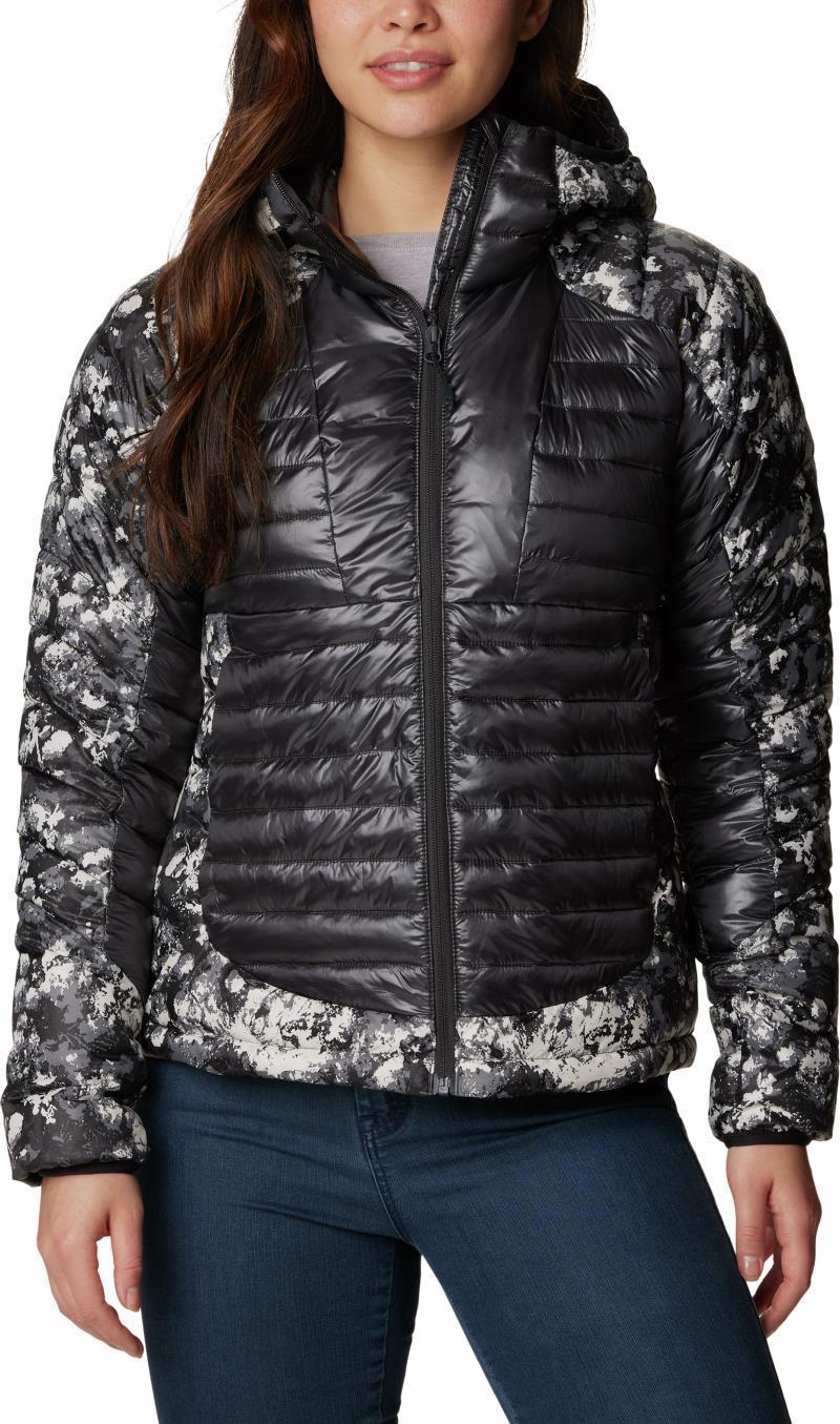 Labyrinth Loop Hooded Jacket - Womens - Shark / Black Iceblooms Print 1