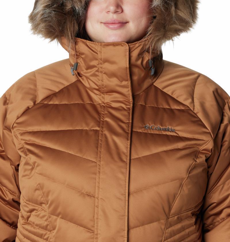 Lay D Down III Mid Jacket - Plus - Womens - Camel Brown Satin 5