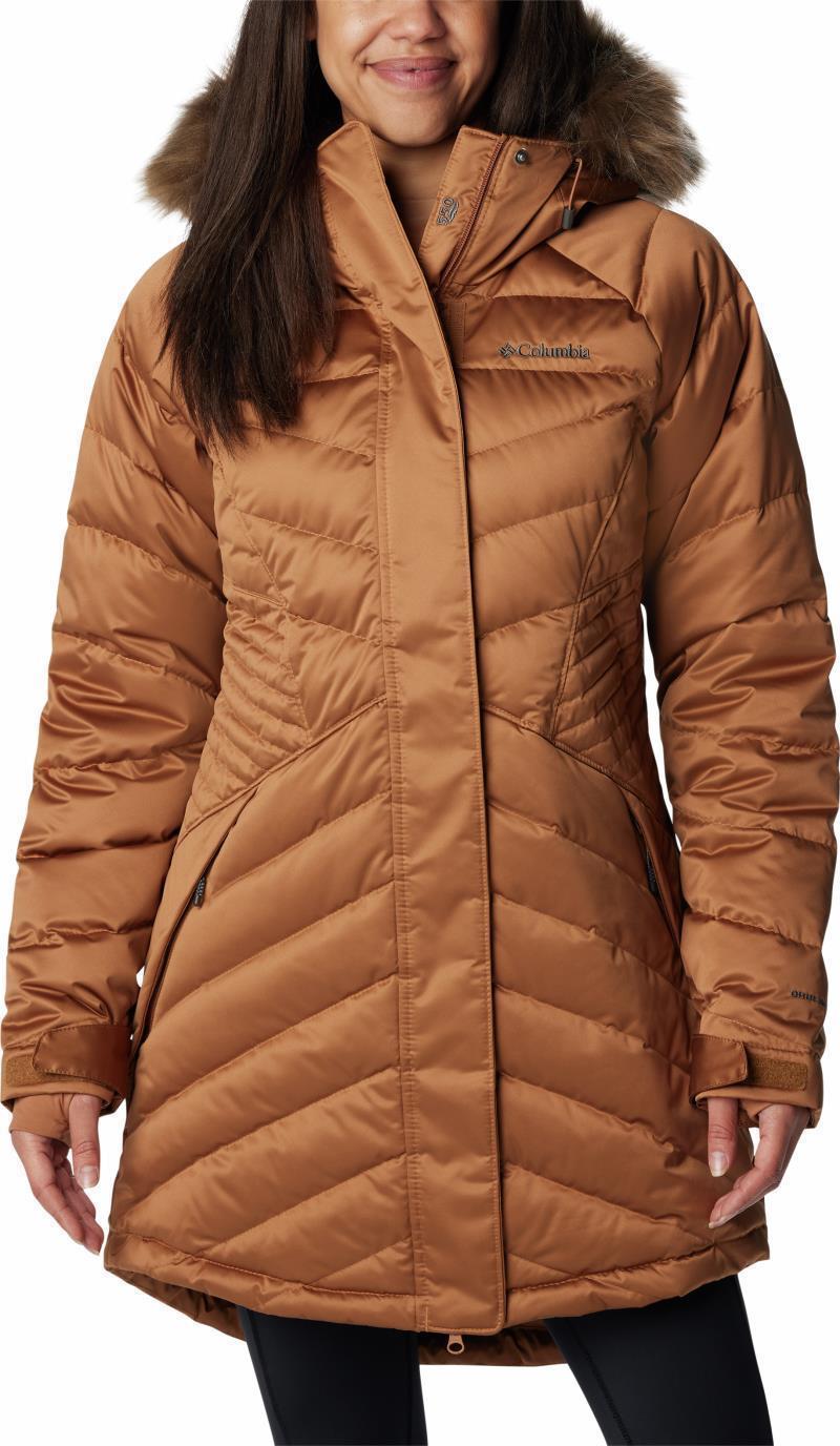 Lay D Down III Mid Jacket - Womens - Camel Brown Satin 1
