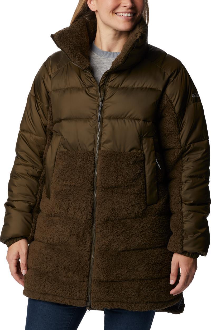 Leadbetter Point Long Jacket - Womens - Olive Green 1