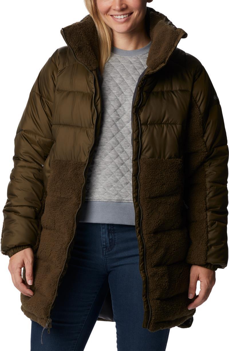 Leadbetter Point Long Jacket - Womens - Olive Green 3