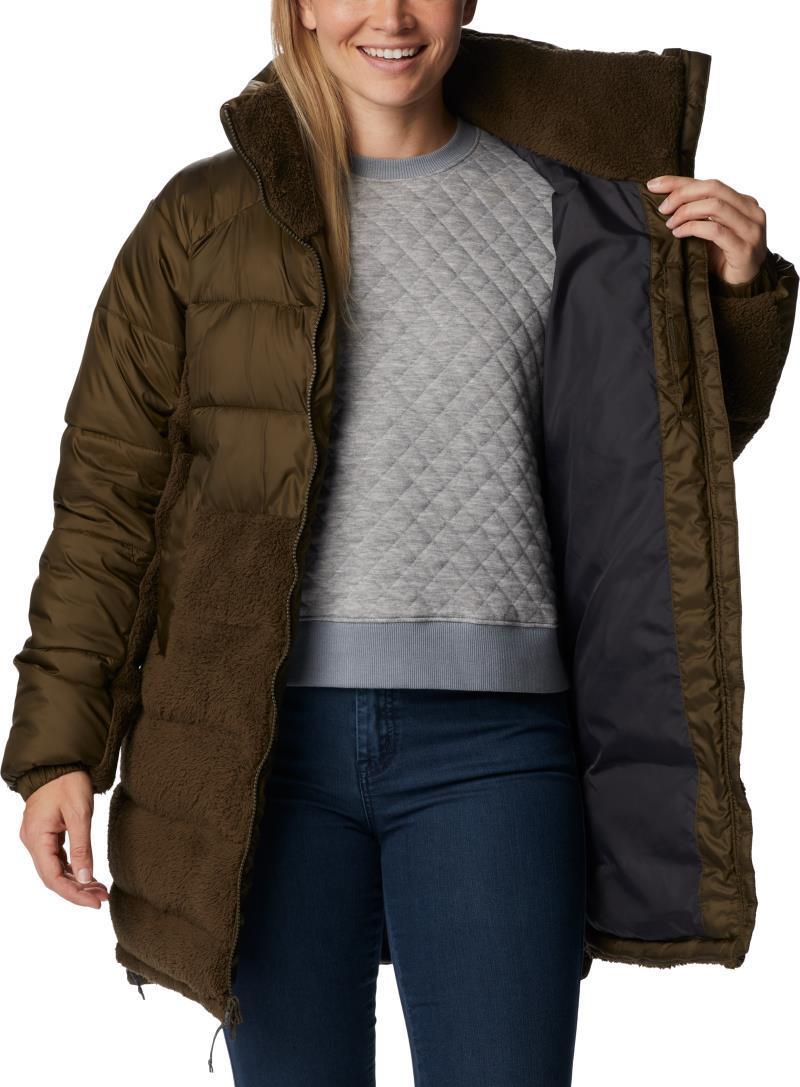 Leadbetter Point Long Jacket - Womens - Olive Green 4