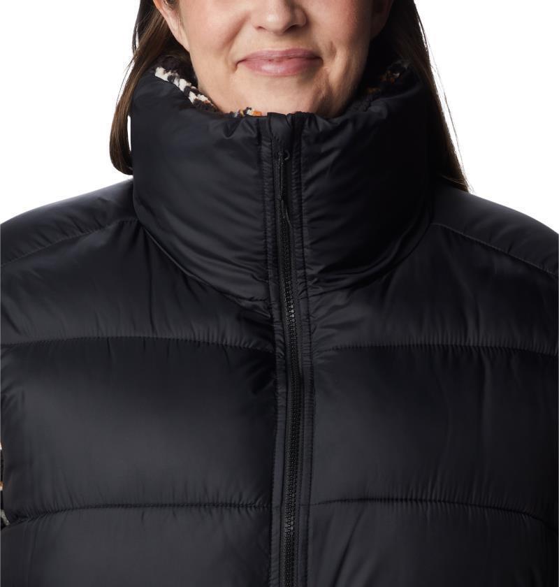 Leadbetter Point Sherpa Hybrid - Plus - Womens - Black / Black Fallgrass Print 6