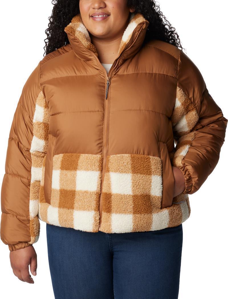 Leadbetter Point Sherpa Hybrid - Plus - Womens - Camel Brown / Camel Brown Check 1