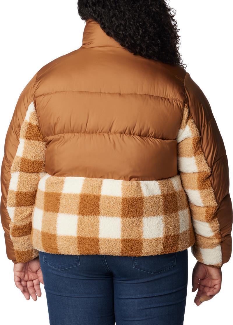 Leadbetter Point Sherpa Hybrid - Plus - Womens - Camel Brown / Camel Brown Check 2