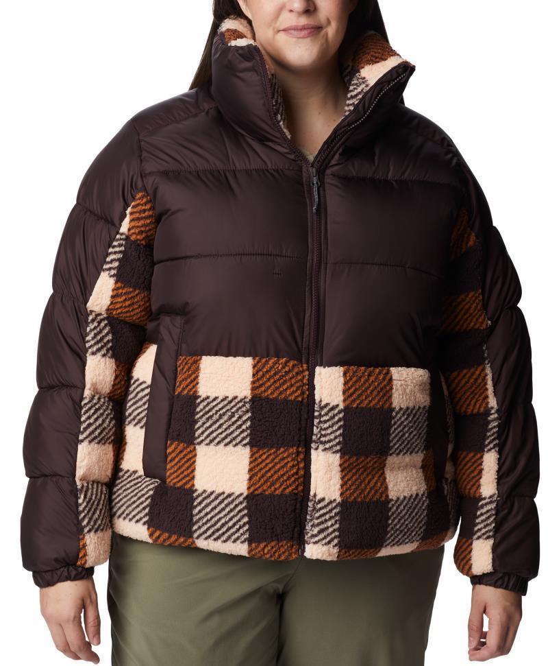 Leadbetter Point Sherpa Hybrid - Plus - Womens - New Cinder / Warm Copper Check Multi 1