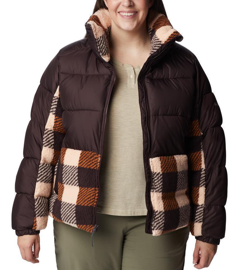 Leadbetter Point Sherpa Hybrid - Plus - Womens - New Cinder / Warm Copper Check Multi 3