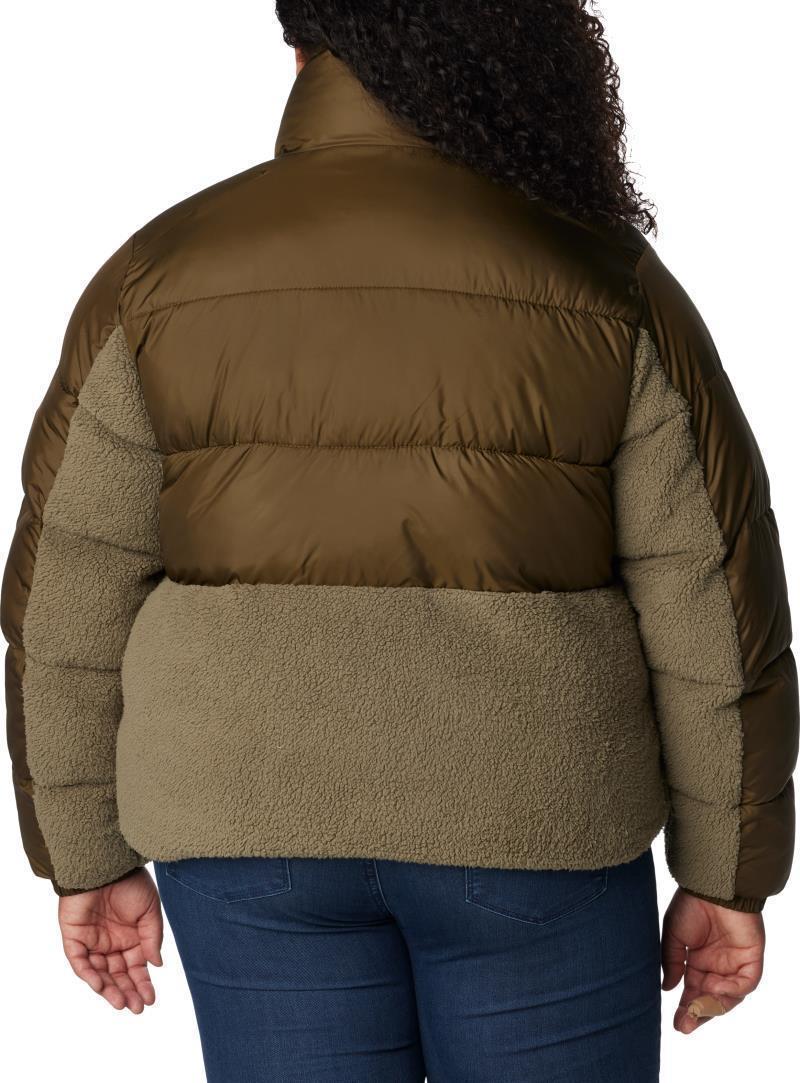 Leadbetter Point Sherpa Hybrid - Plus - Womens - Olive Green / Stone Green 2