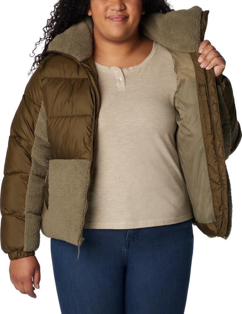 Leadbetter Point Sherpa Hybrid - Plus - Womens - Olive Green / Stone Green 4