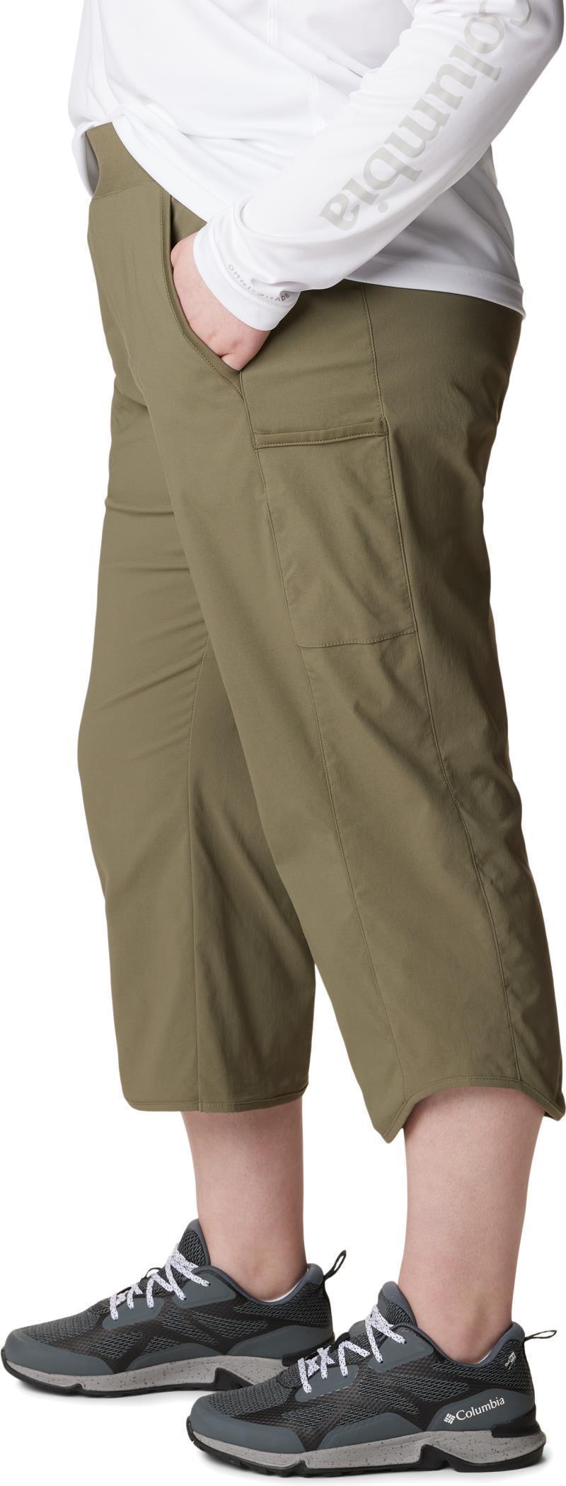 Leslie Falls Capris - Plus - Womens - Stone Green 2