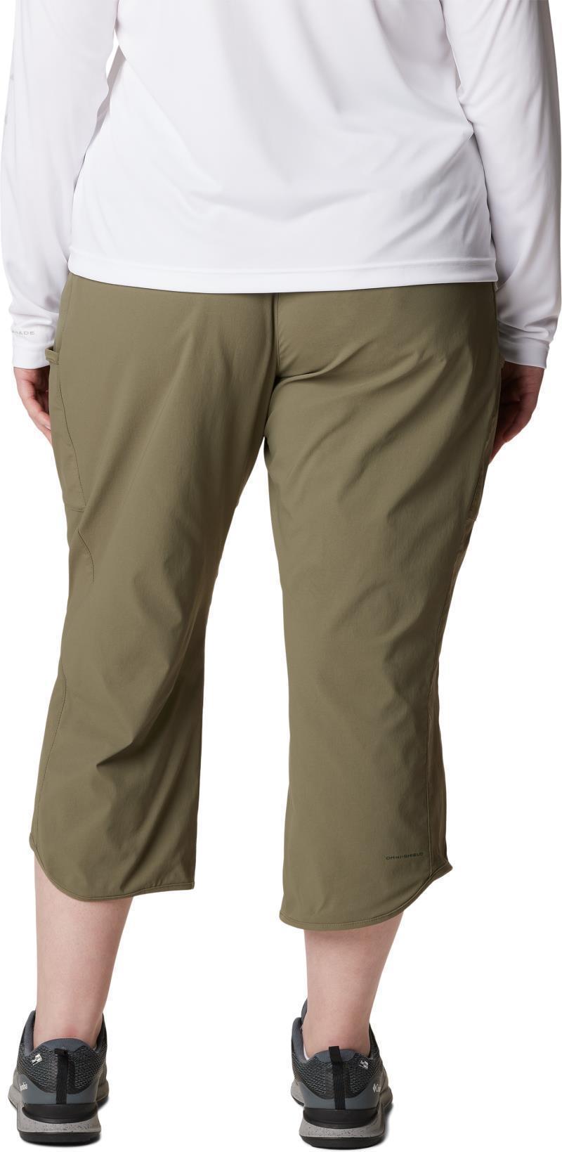 Leslie Falls Capris - Plus - Womens - Stone Green 3
