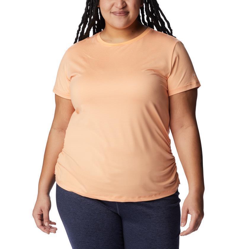 Leslie Falls SS - Plus - Womens - Peach 1