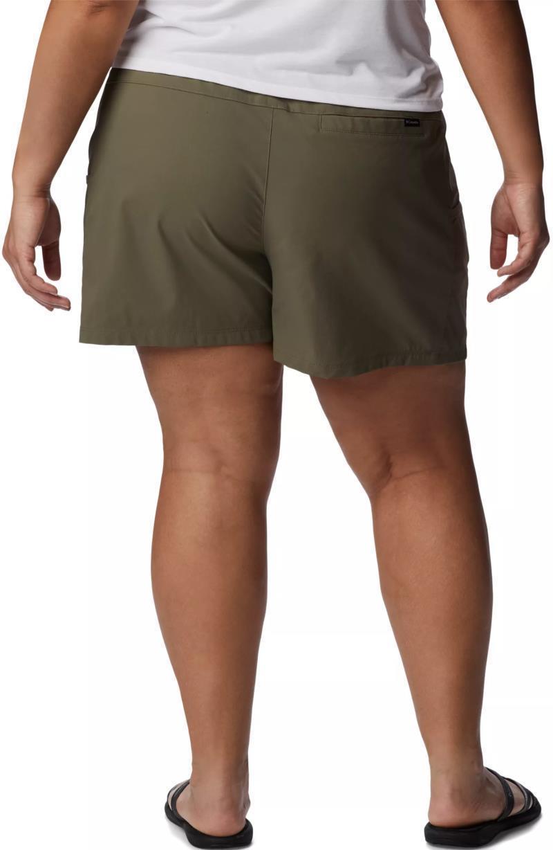 Leslie Falls Shorts, 5" Inseam - Plus - Womens - Stone Green 2