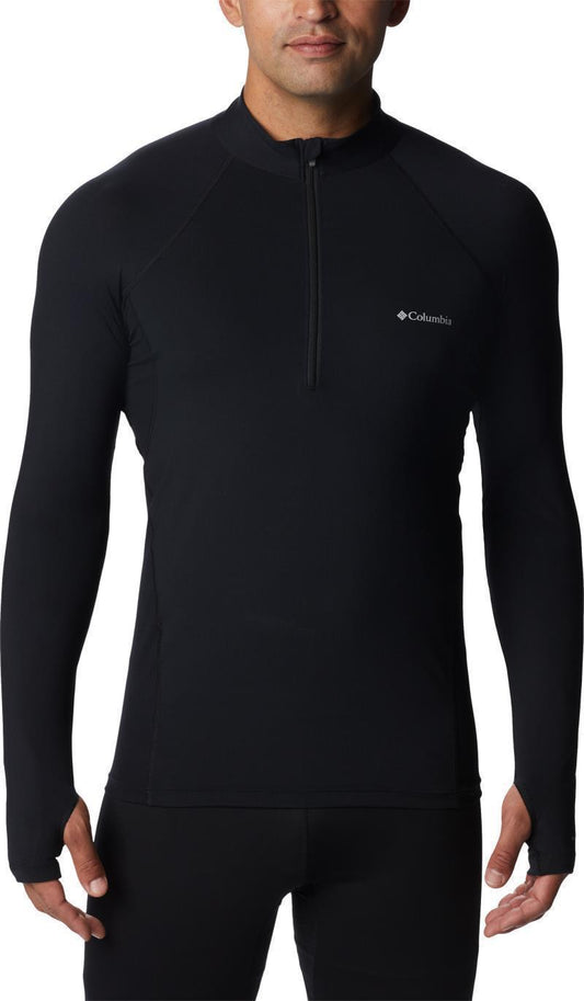 Midweight Stretch LS Half Zip - Mens - Black 1
