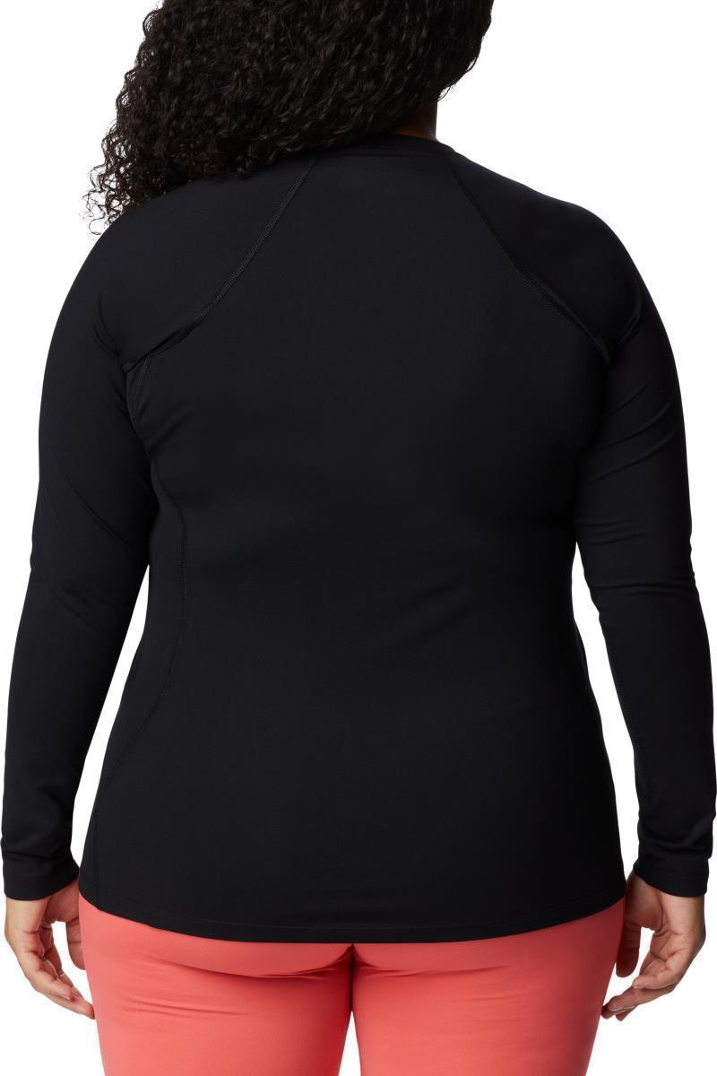 Midweight Stretch LS Top - Plus - Womens - Black 2
