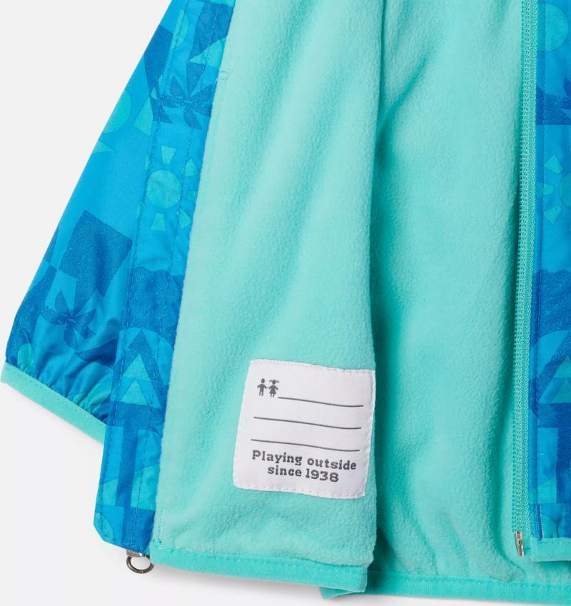 Mini Pixel Grabber II Wind Jacket - Infant - Bright Aqua Quest 3