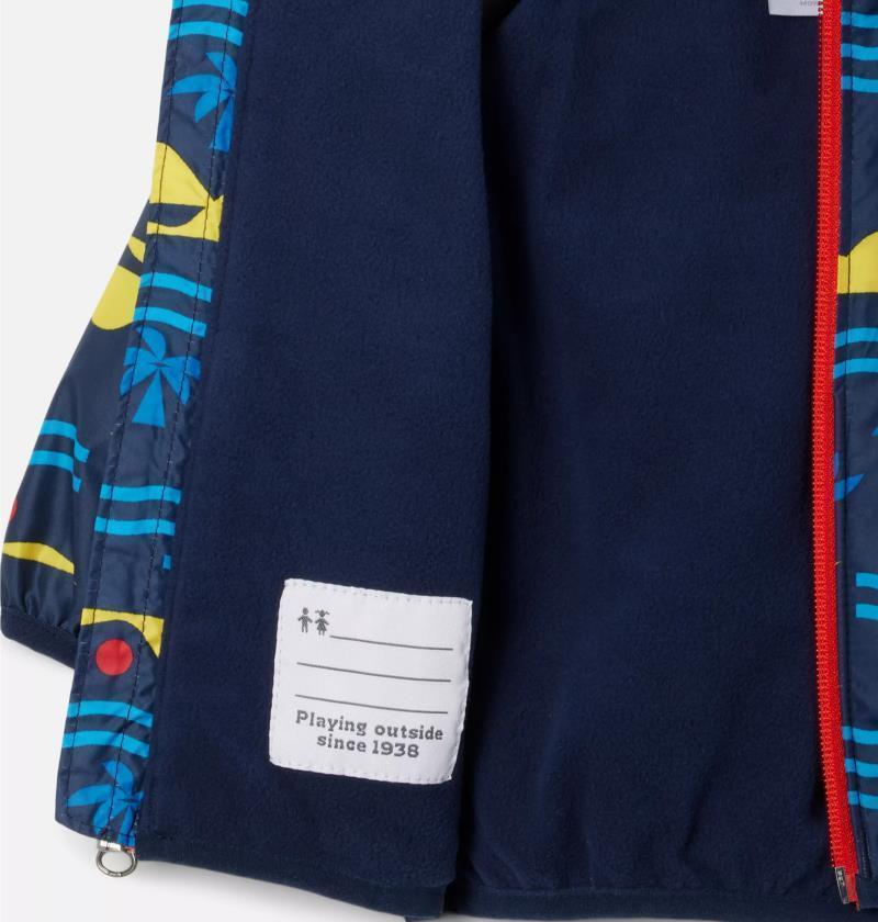 Mini Pixel Grabber II Wind Jacket - Infant - Collegiate Navy Seaside 3