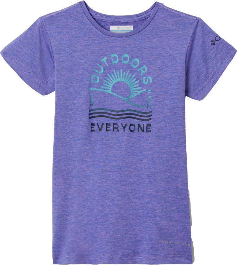 Mission Peak SS Graphic Shirt - Youth Girls - Paisley Purple Heather / Outdoors Everyone 1