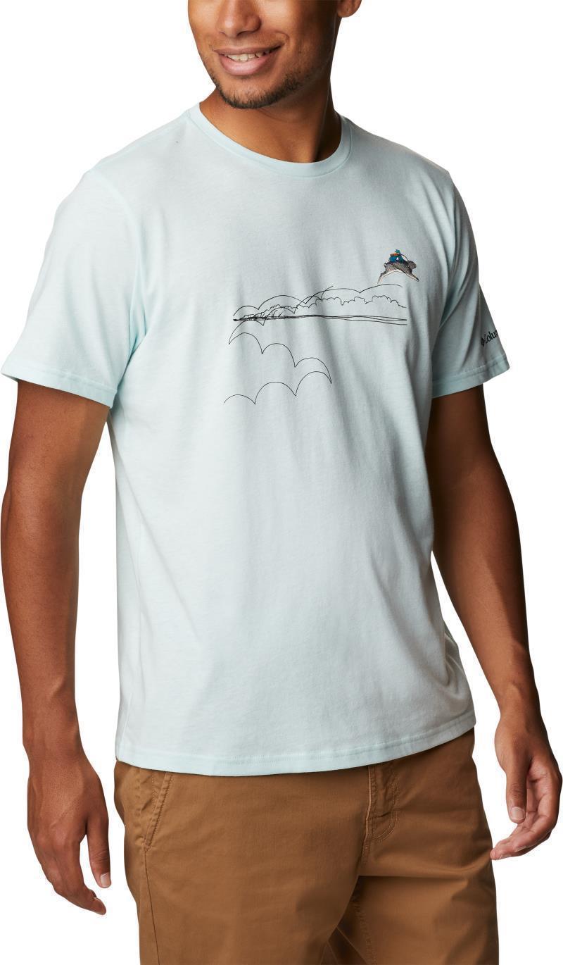 Mission Trails Graphic Tee - Mens - Icy Morn Heather / Jackrabbit Graphic 3