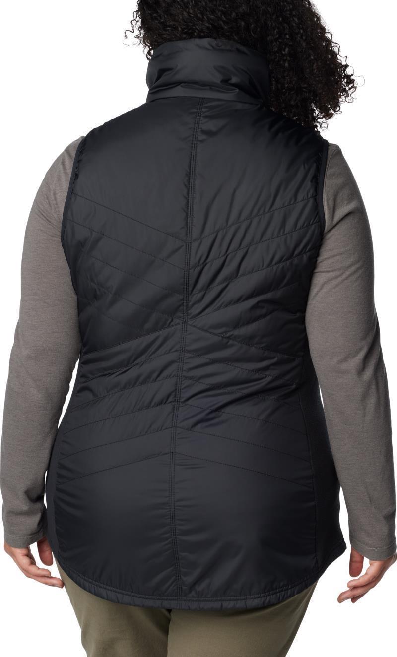 Mix It Around Long Vest - Plus - Womens - Black 2