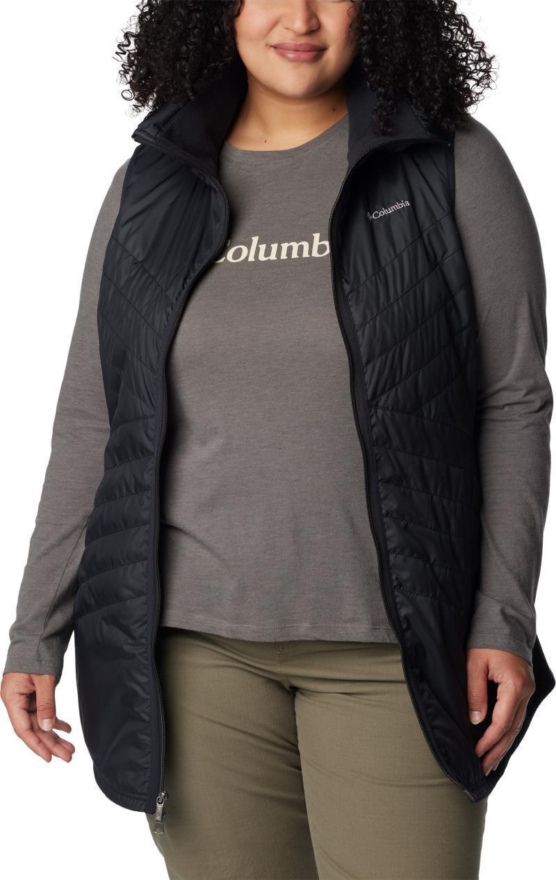 Mix It Around Long Vest - Plus - Womens - Black 4