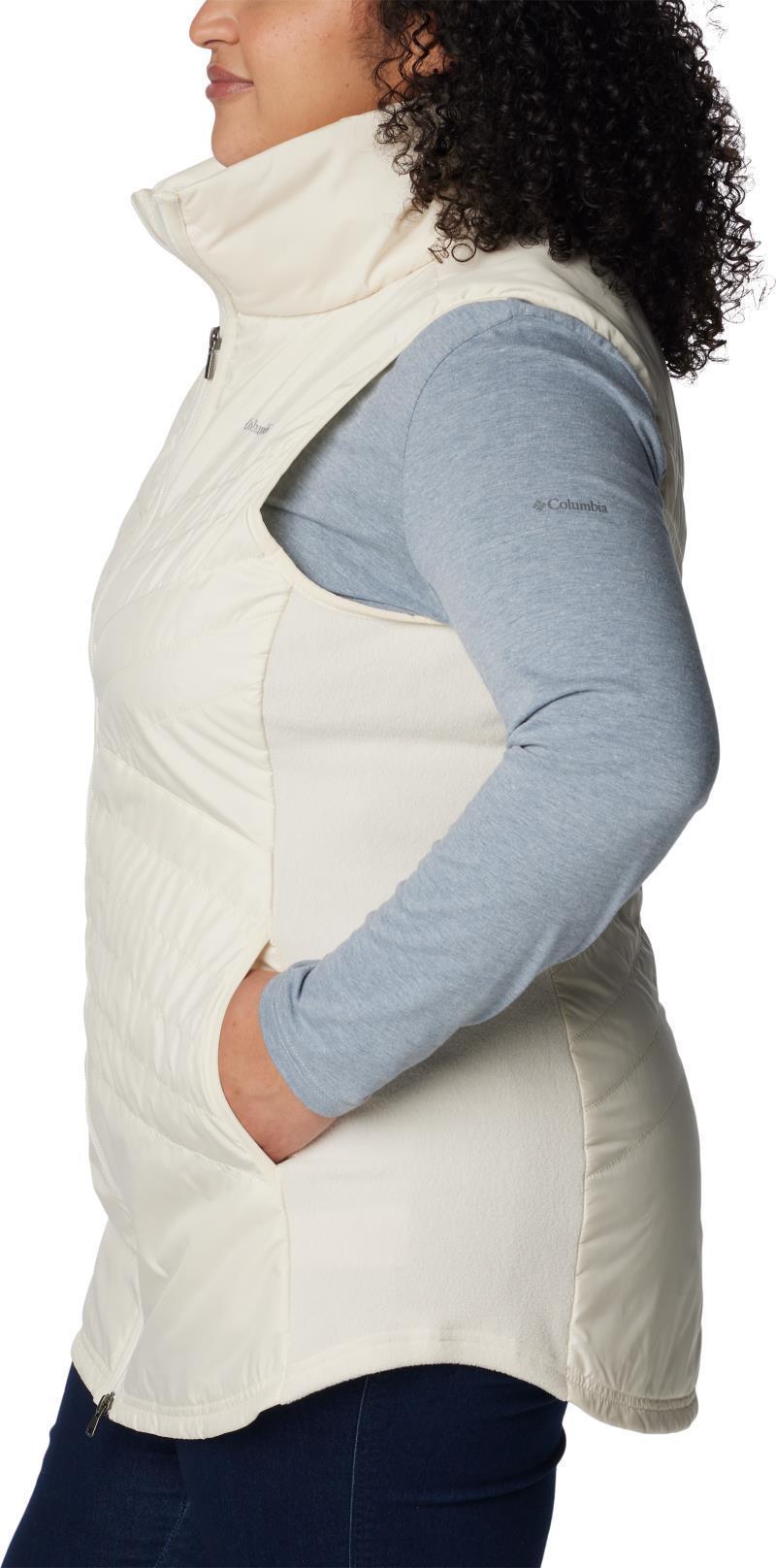 Mix It Around Long Vest - Plus - Womens - Chalk 3