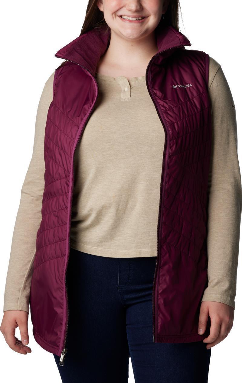 Mix It Around Long Vest - Plus - Womens - Marionberry 4