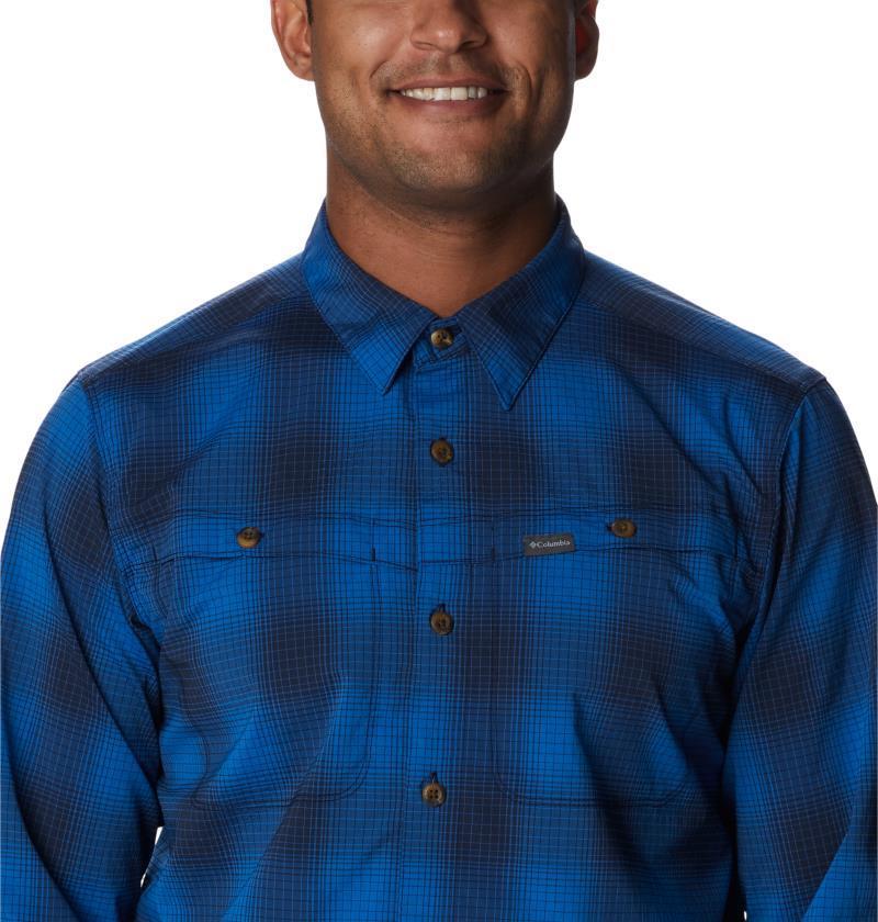 Newton Ridge II Plaid LS - Tall - Mens - Bright Indigo Soft Ombre 5