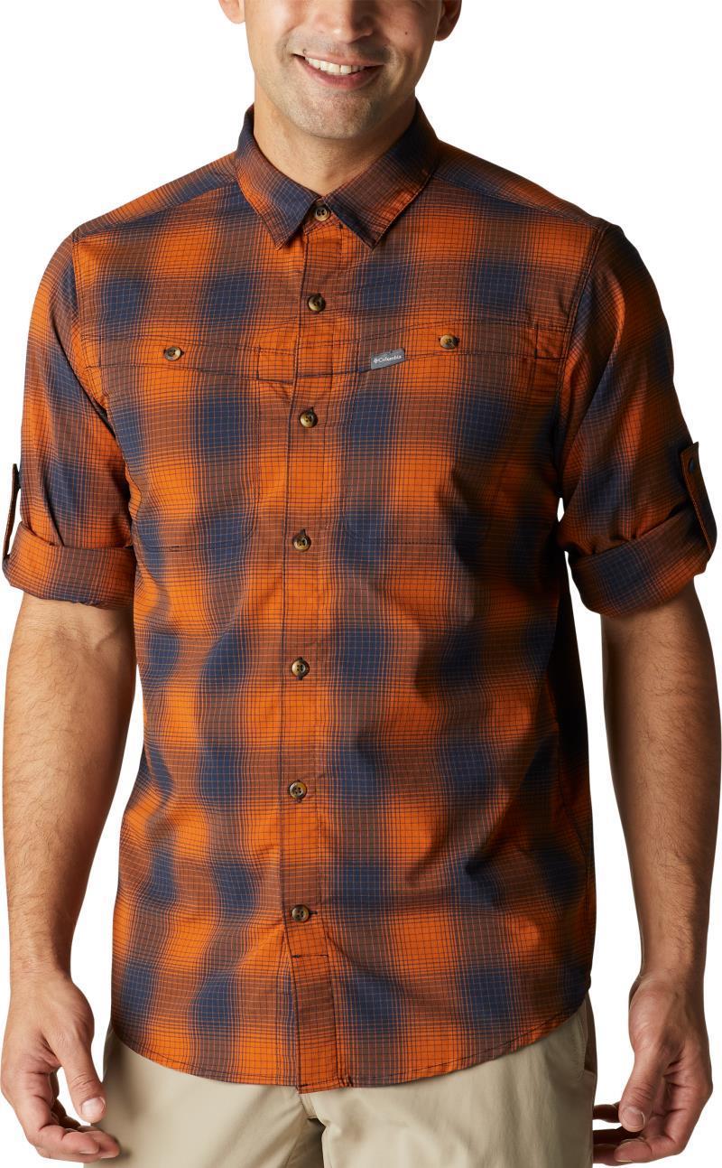 Newton Ridge II Plaid LS - Tall - Mens - Warm Copper Soft Ombre 4