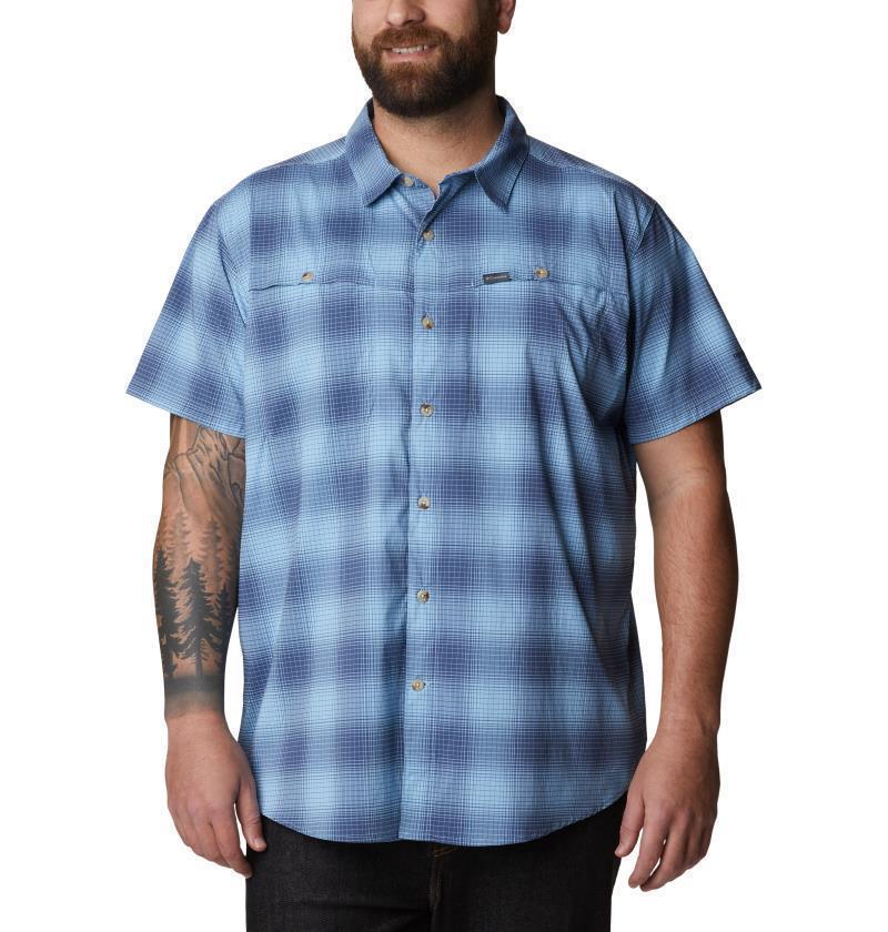 Newton Ridge Plaid SS - Big - Mens - Jet Stream Soft Ombre 1