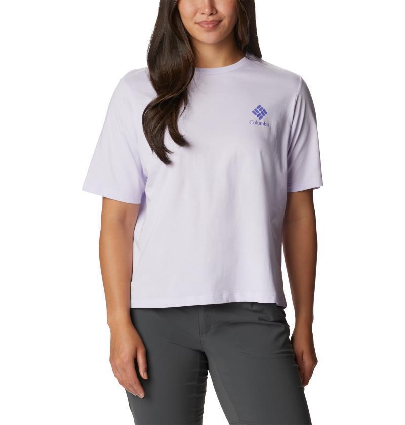 North Cascades Relaxed Tee - Womens - White / CSC Stacked Gradient Graphic 2
