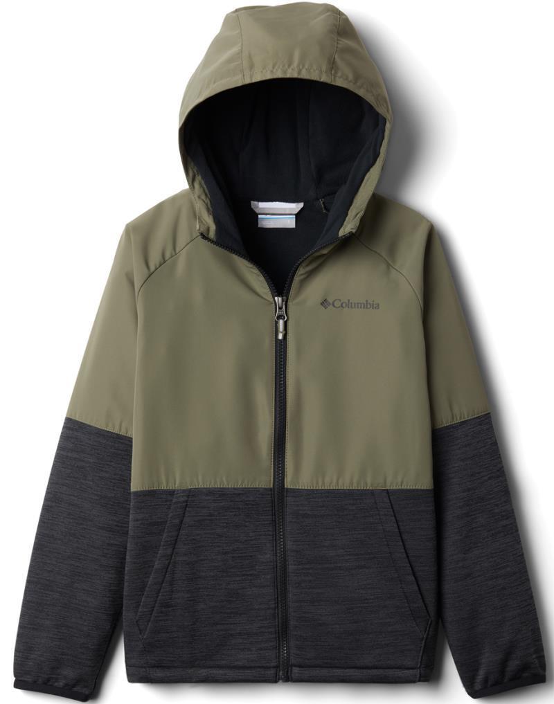 Out-Shield Dry Fleece Full Zip - Youth Boys - Stone Green / Black Heather 1