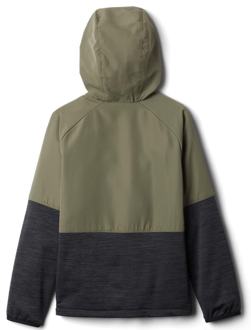 Out-Shield Dry Fleece Full Zip - Youth Boys - Stone Green / Black Heather 2