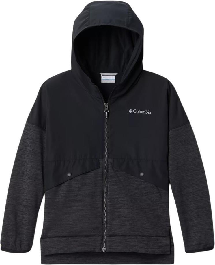 Out-Shield Dry Fleece Full Zip - Youth Girls - Black 1