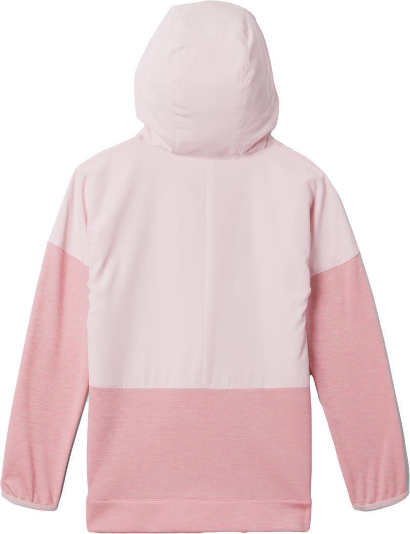Out-Shield Dry Fleece Full Zip - Youth Girls - Satin Pink / Satin Pink Heather 2