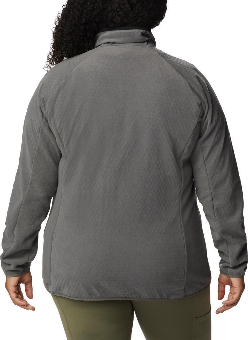 Outdoor Tracks Full Zip - Plus - Womens - City Grey / Black 2