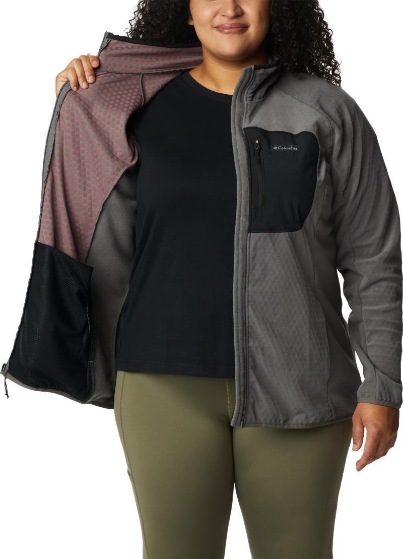 Outdoor Tracks Full Zip - Plus - Womens - City Grey / Black 4