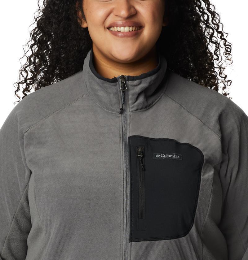 Outdoor Tracks Full Zip - Plus - Womens - City Grey / Black 6