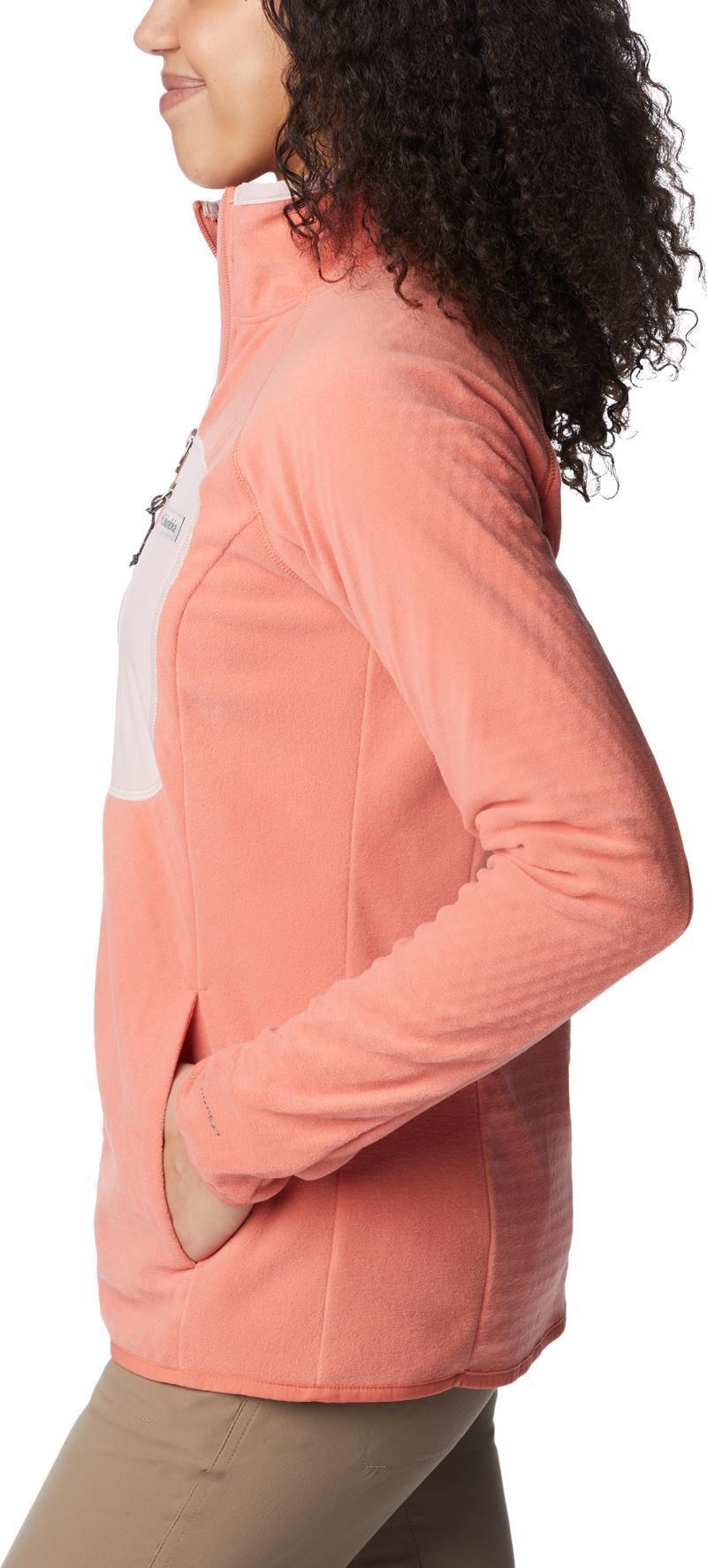 Outdoor Tracks Full Zip - Womens - Faded Peach / Dusty Pink 5