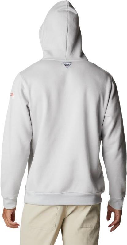PFG Fish Flag II Hoodie - Tall - Mens - Cool Grey / Bright Red Canada 2