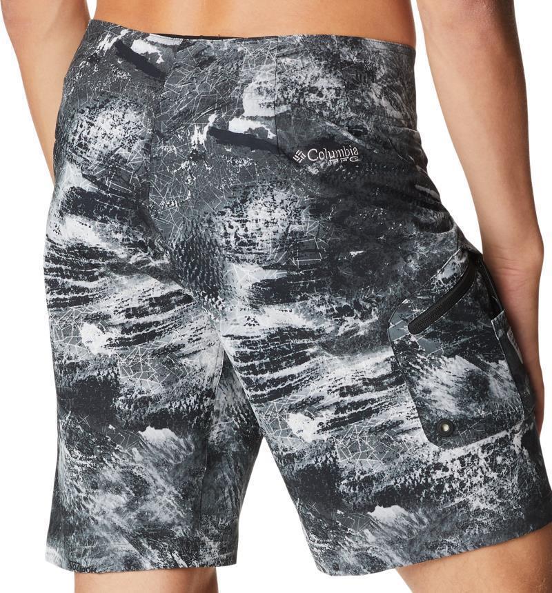 PFG Offshore II Board Shorts, 9" Inseam - Mens - Black Realtree Horizon 2