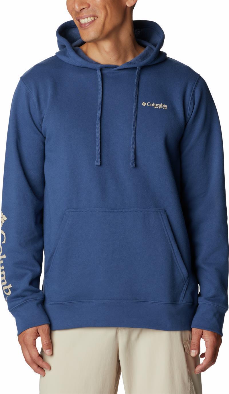 PFG Sleeve II Graphic Hoodie - Mens - Carbon / Ancient Fossil Logo 1
